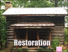 Historic Log Cabin Restoration  Chesapeake, Virginia